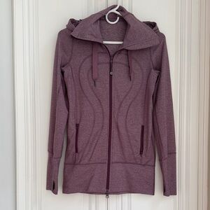 lululemon athletica Purple Jacket with hoodie